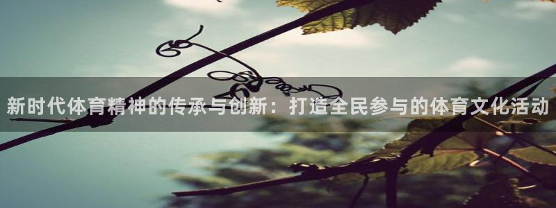 利记官网备用网址：新时代体育精神的传